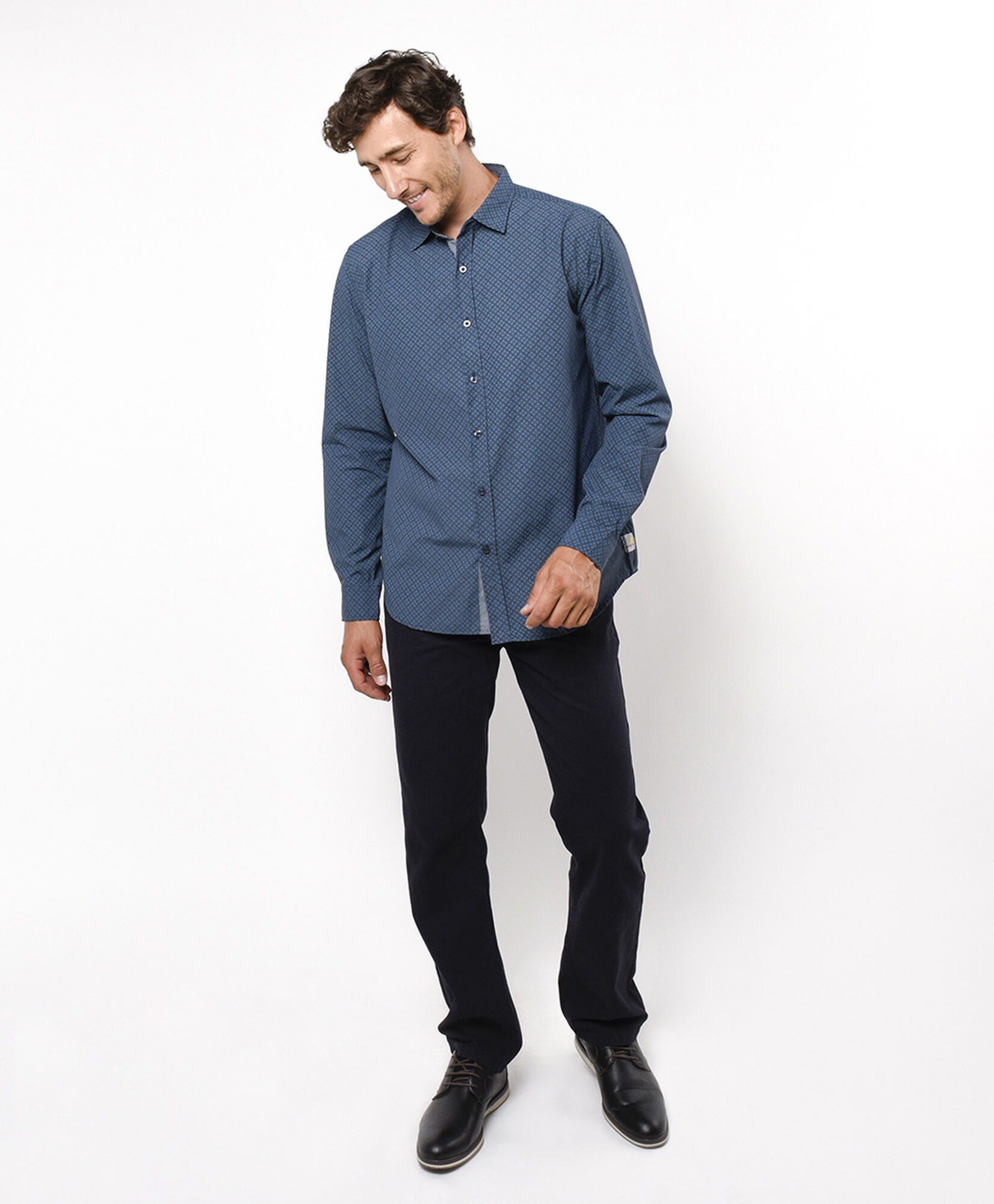 Camisa hombre navy print Camisa hombre navy print