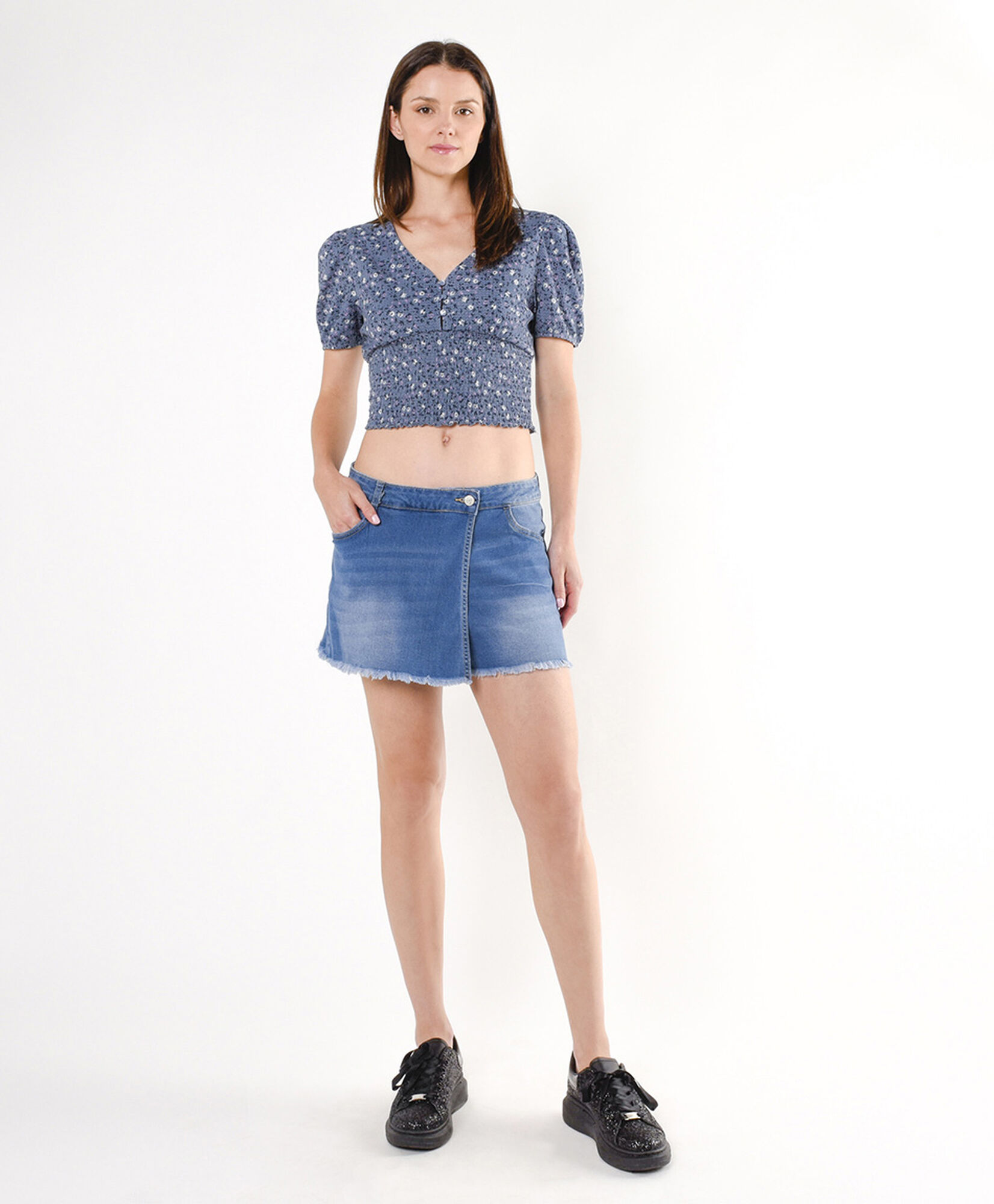 Short mujer denim estilo falda Short mujer denim estilo falda