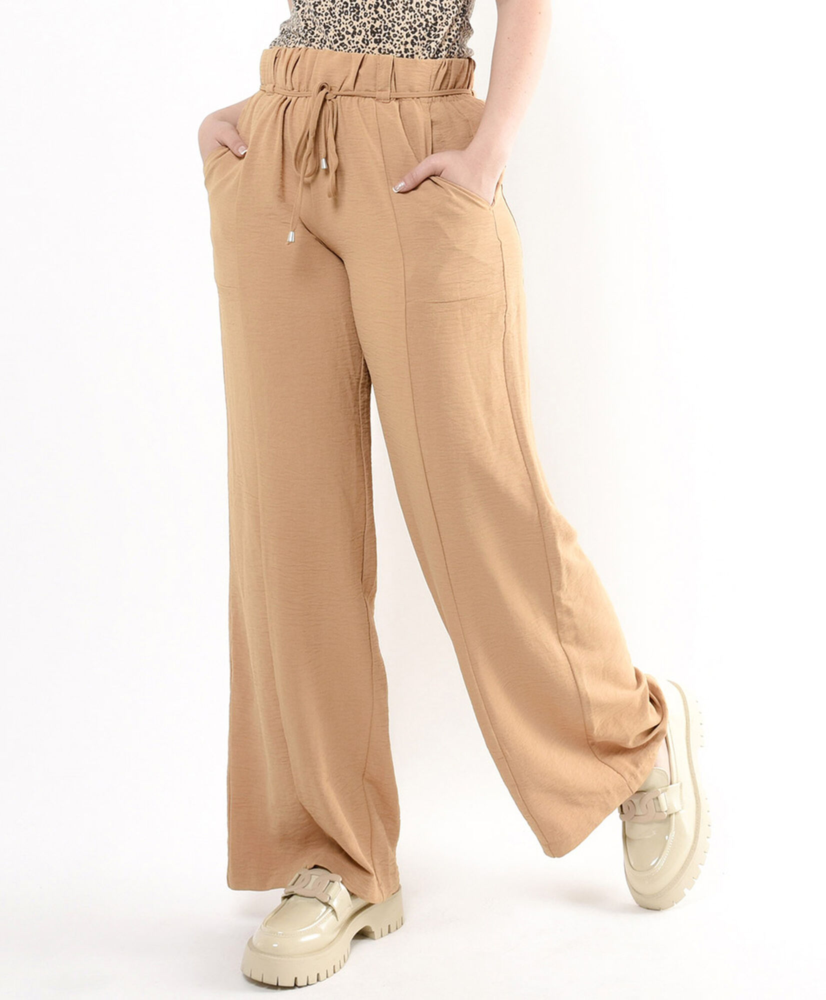 Pantalón mujer textura lazo Pantalón mujer textura lazo