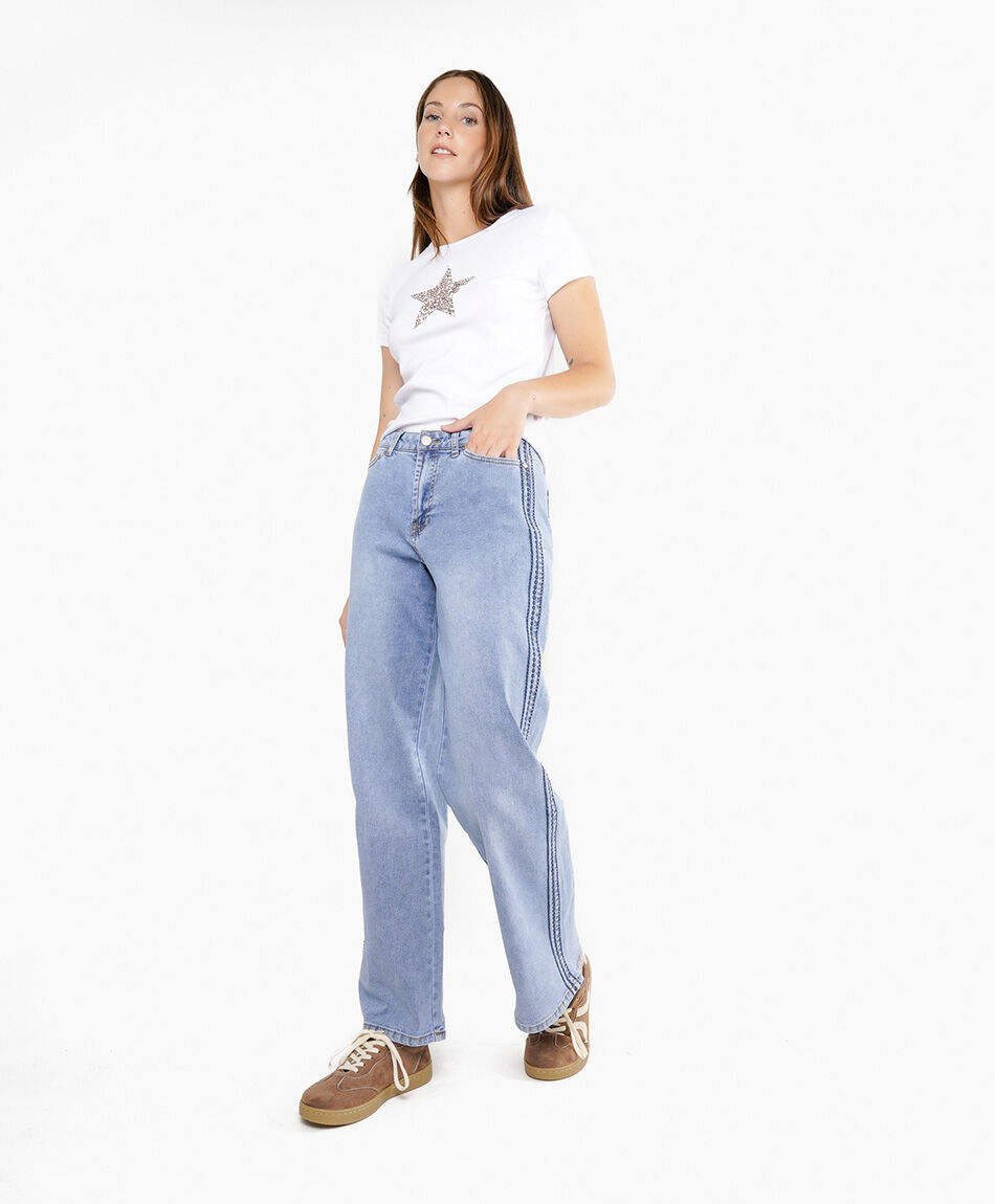 Jeans mujer  wide leg estilo ancho