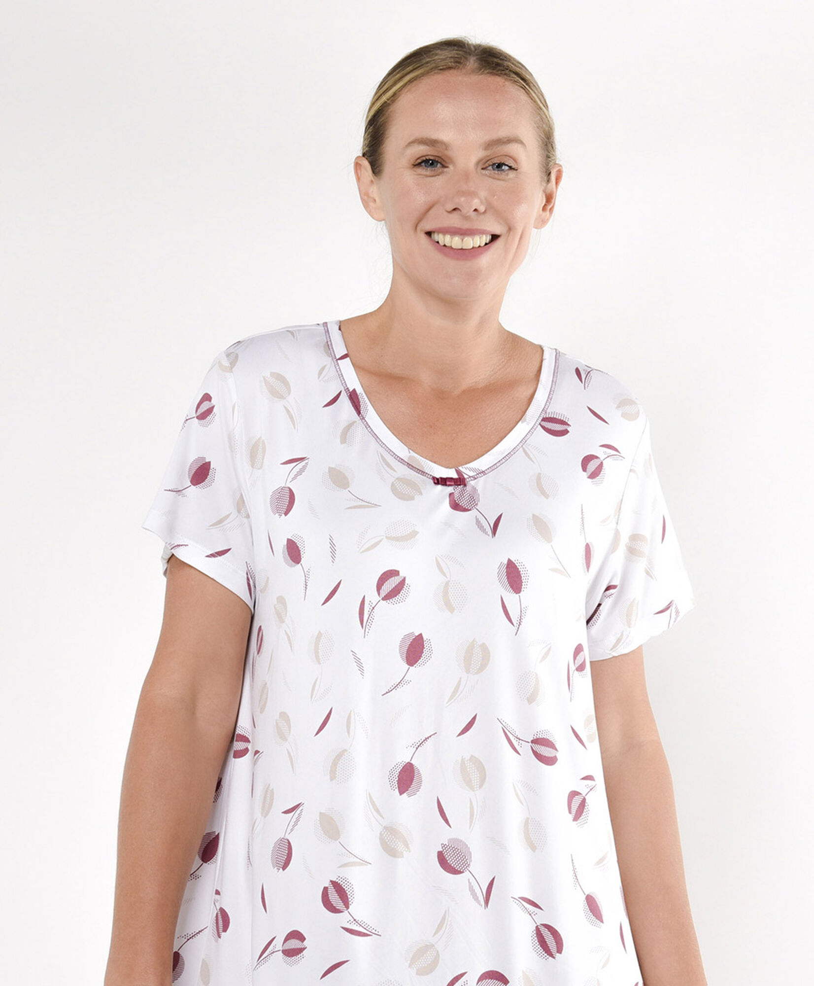 Camisa de dormir mujer hojas pink Camisa de dormir mujer hojas pink
