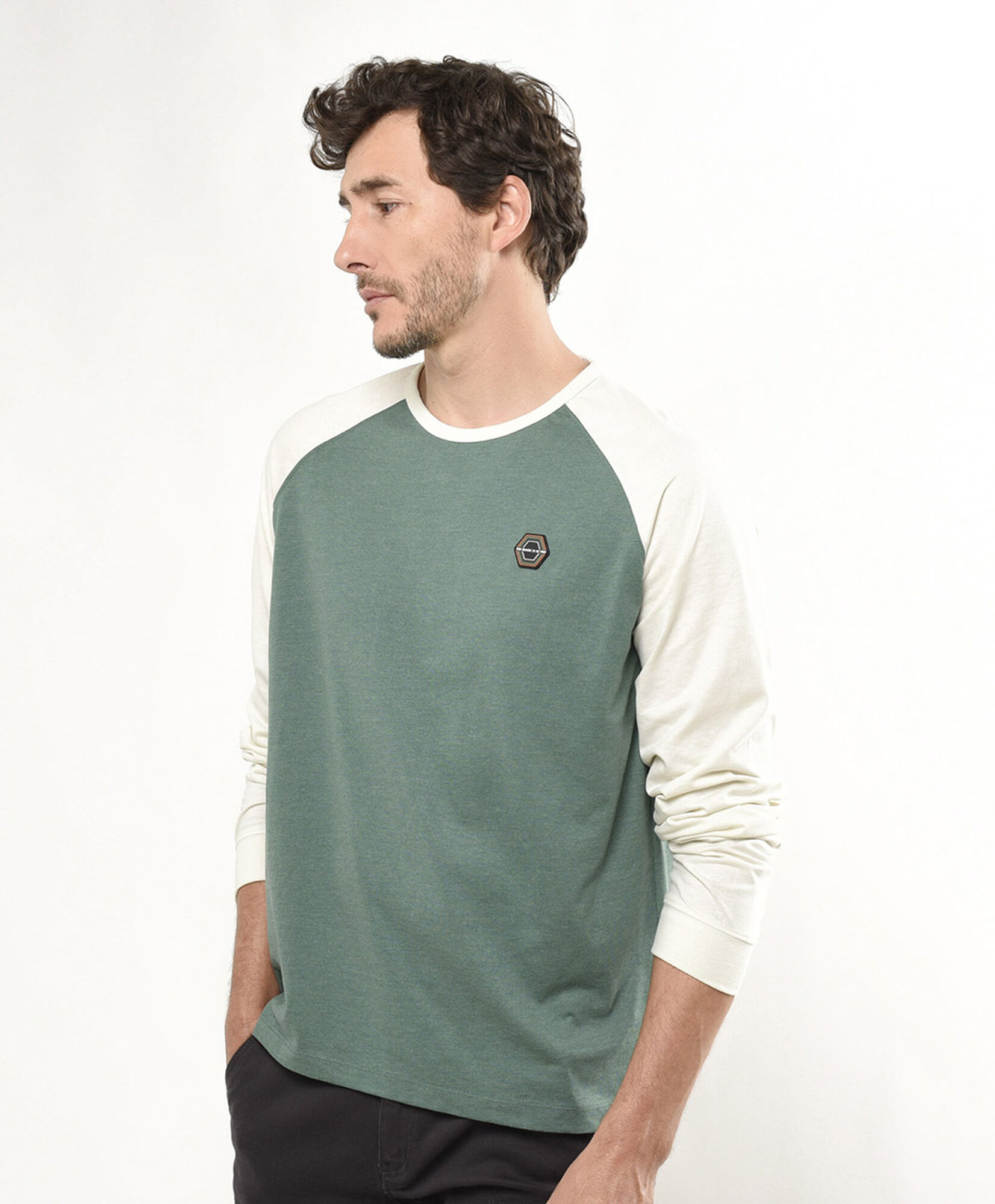Polera hombre bicolor Polera hombre bicolor