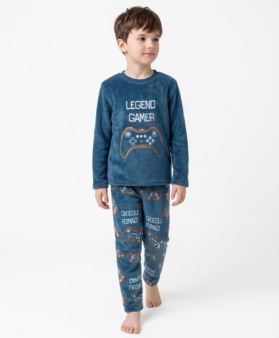 Pijama ni&ntilde;o estampado legend gamer