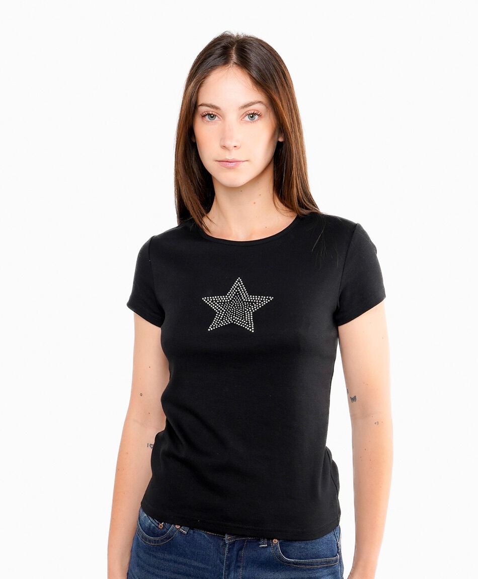 Polera mujer black star