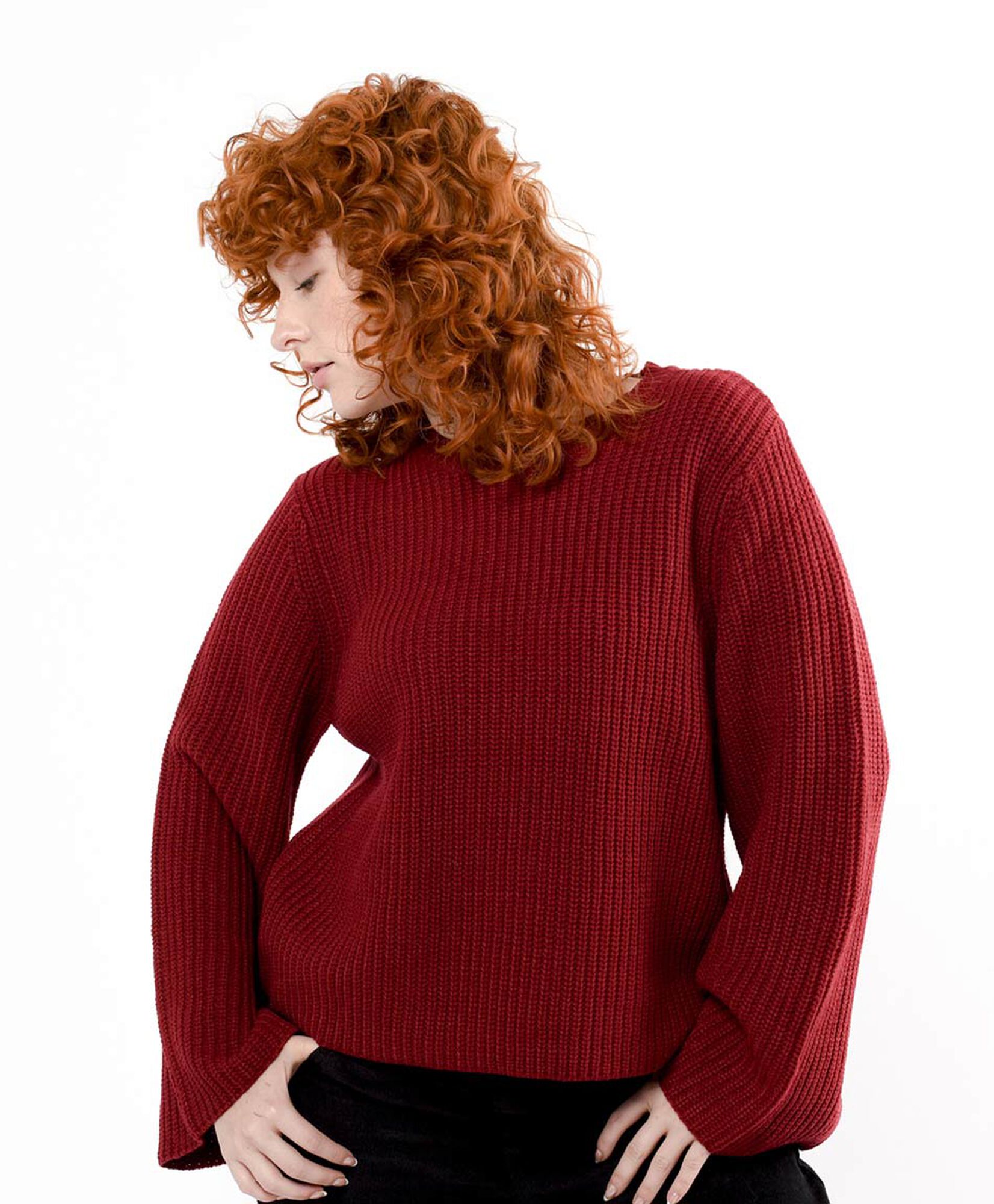 Sweater mujer punto inglés rojo Sweater mujer punto inglés rojo