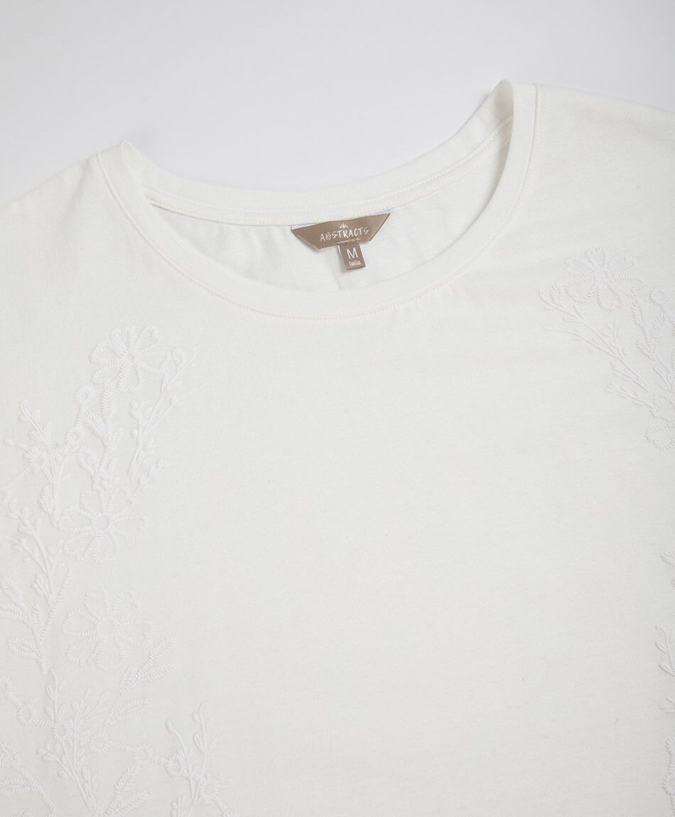 Polera mujer top bordado