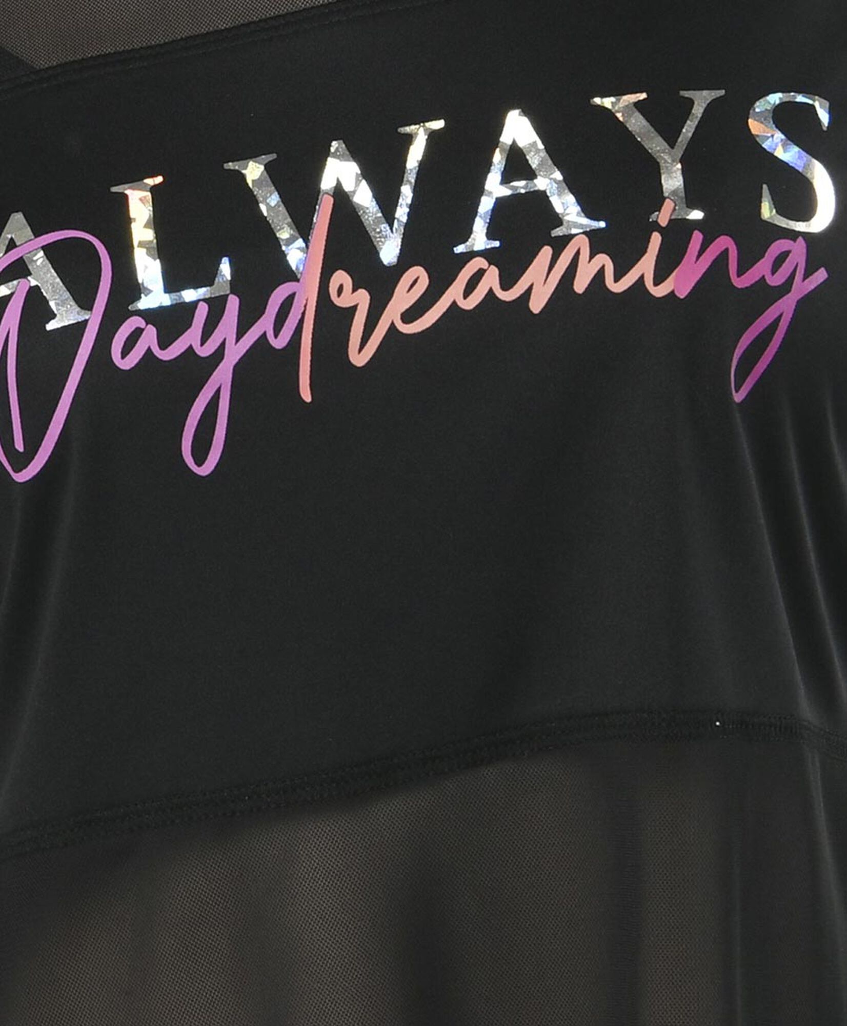 Polera deportiva mujer frase mesh Polera deportiva mujer frase mesh