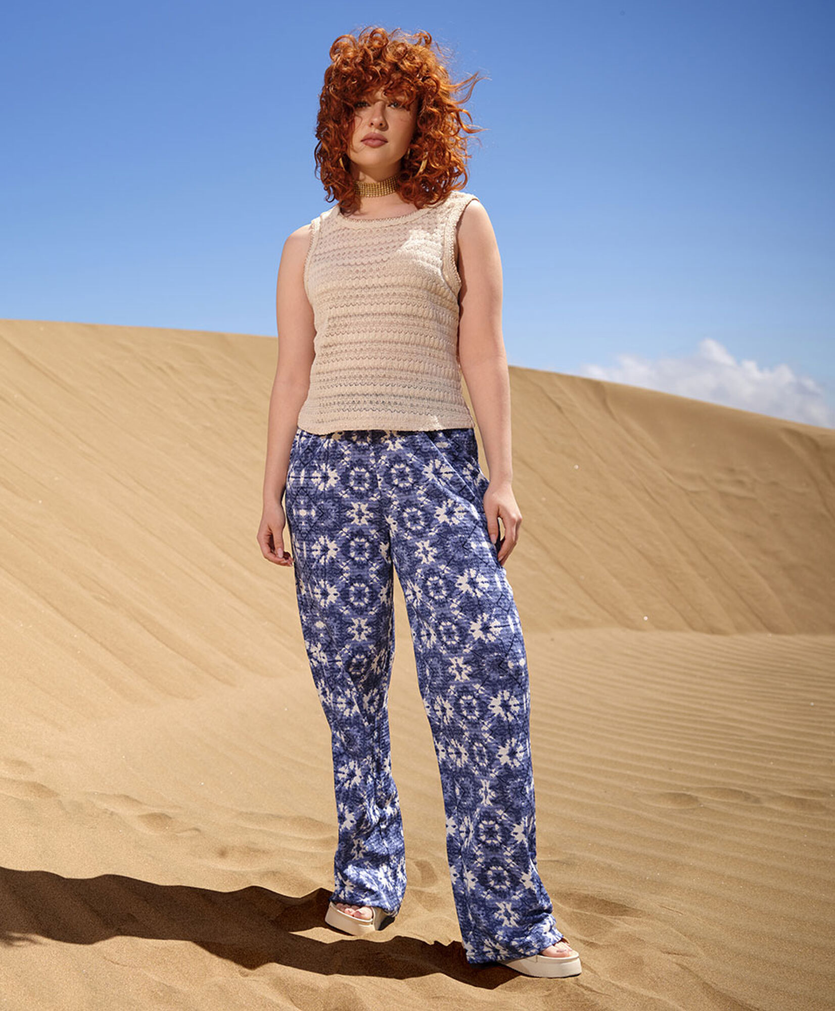 Pantalón mujer estampado floreado Pantalón mujer estampado floreado