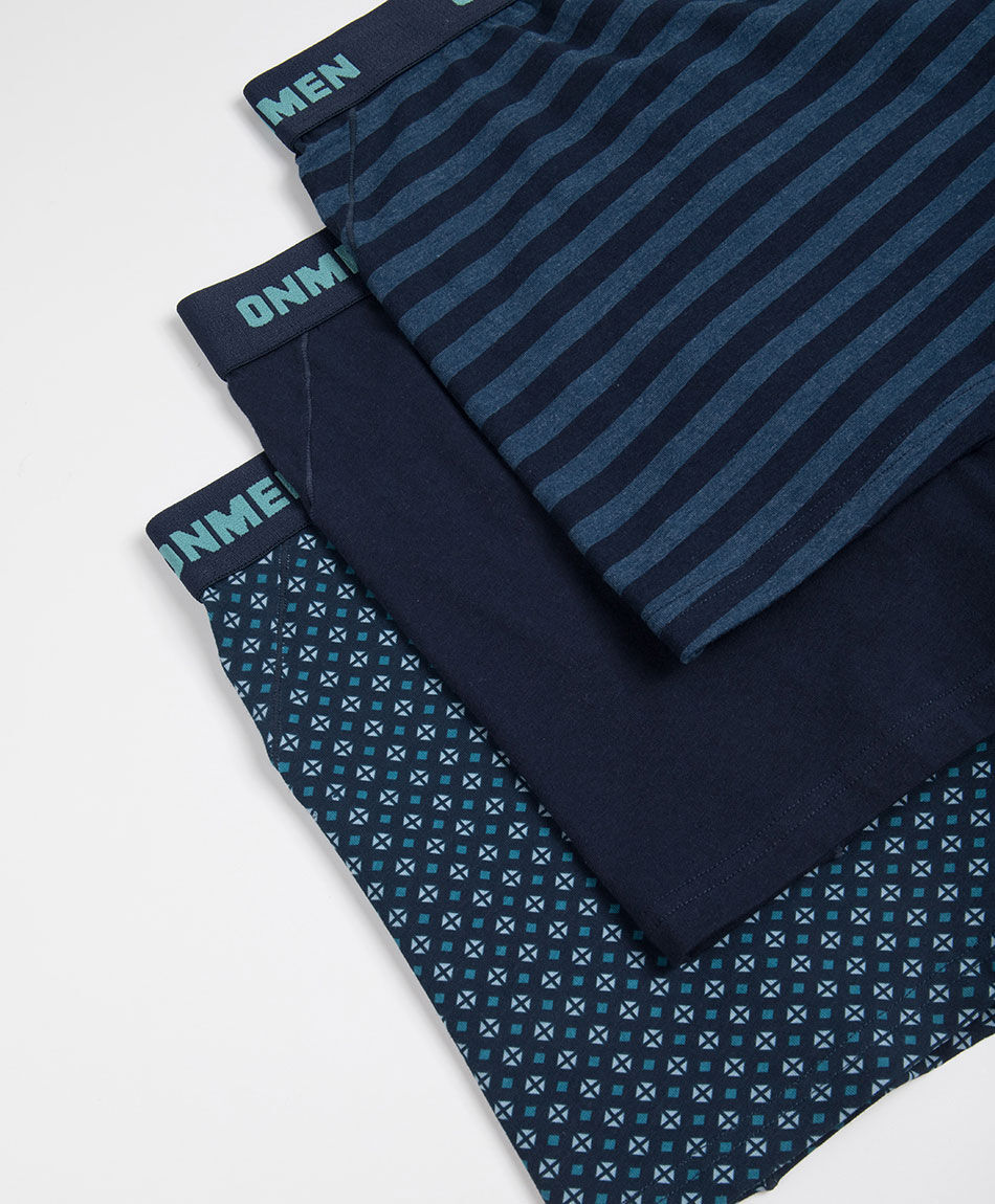 Pack 3 dise&ntilde;o hombre navy