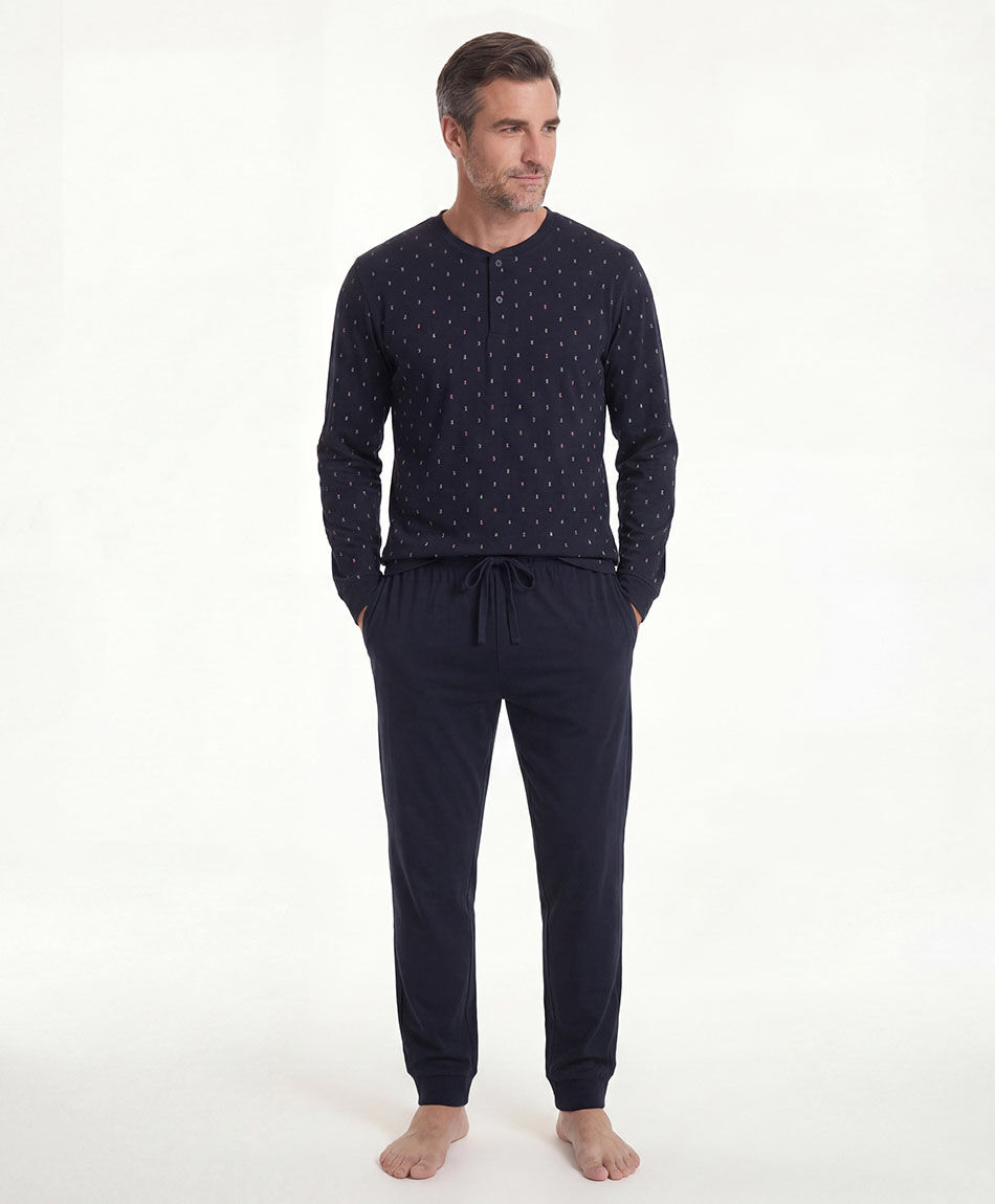 Pijama hombre puntos colores