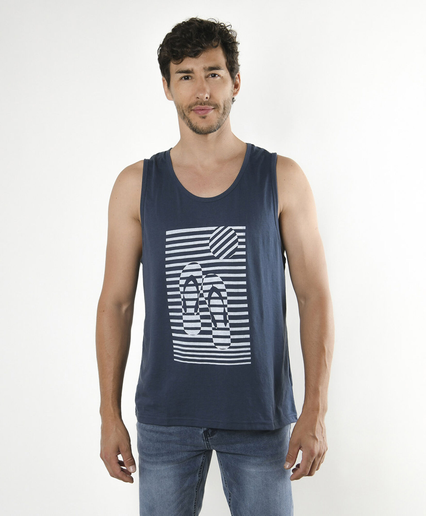 Polera hombre sandalias sin mangas Polera hombre sandalias sin mangas