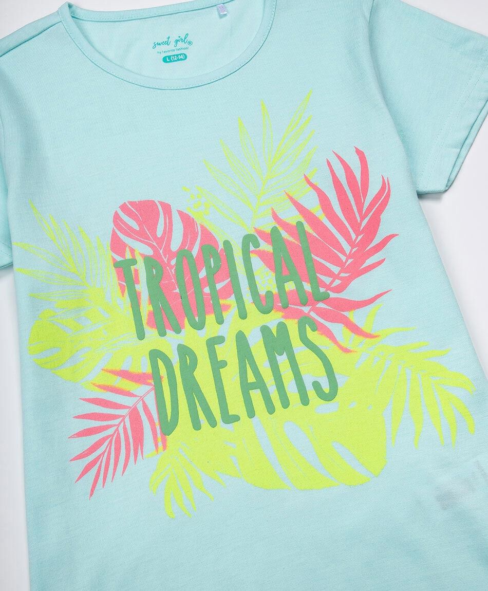 Polera ni&ntilde;a tropical