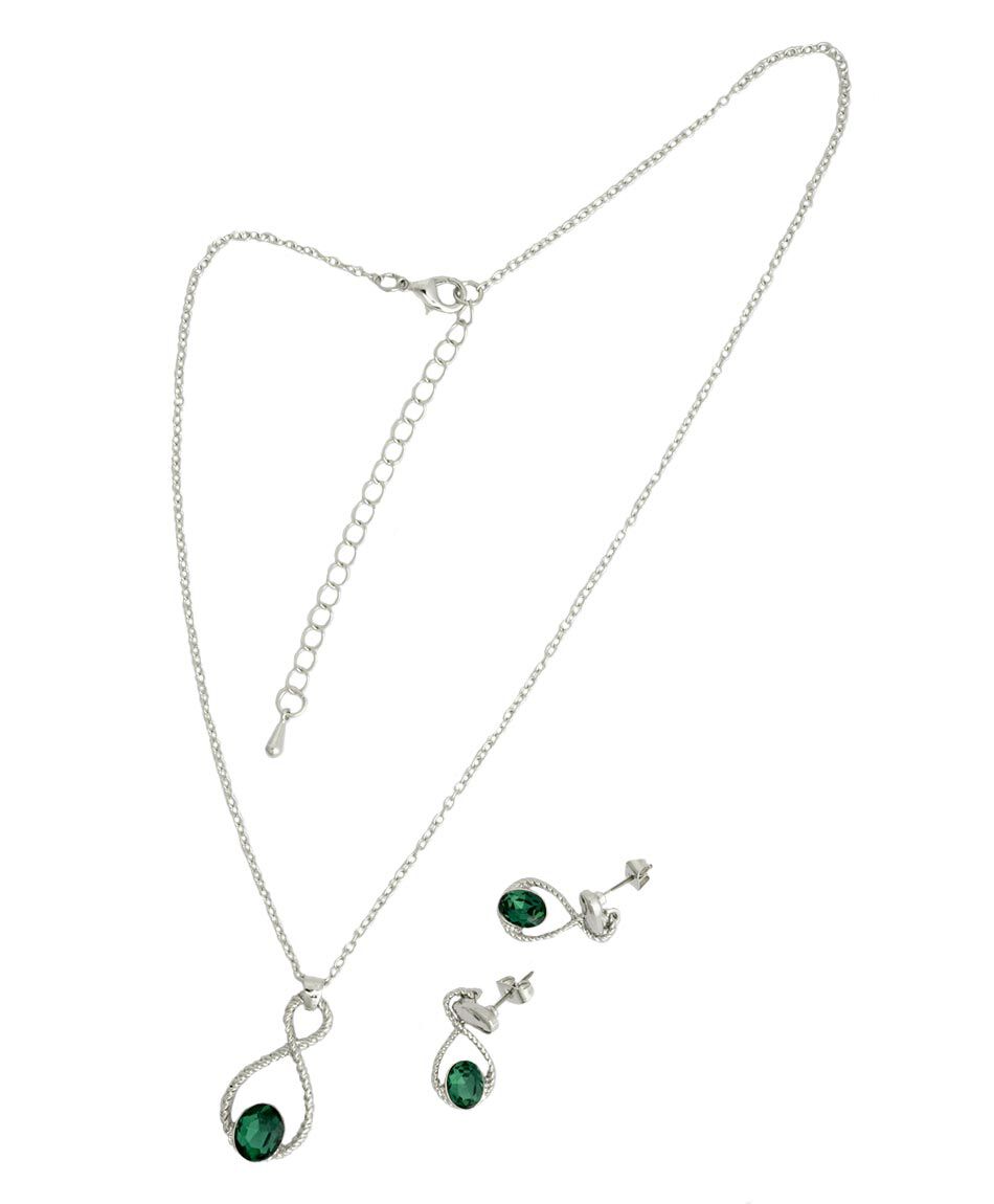 Set joyas aros + collar 3 piezas