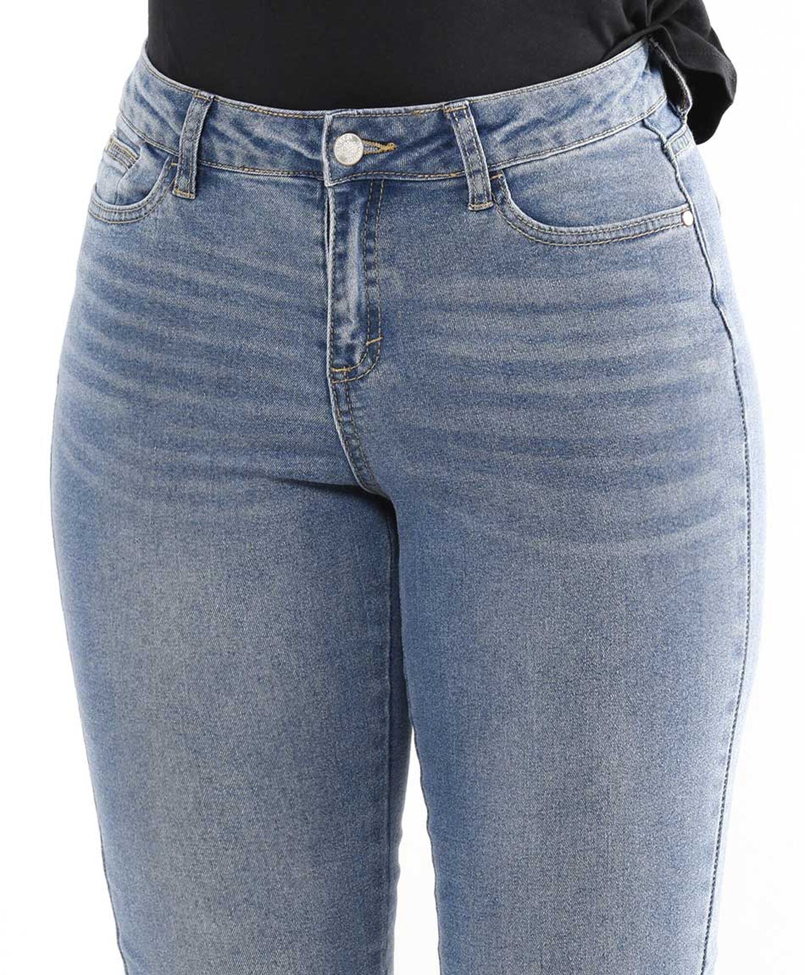 Jeans mujer basta bordada skinny fit Jeans mujer basta bordada skinny fit