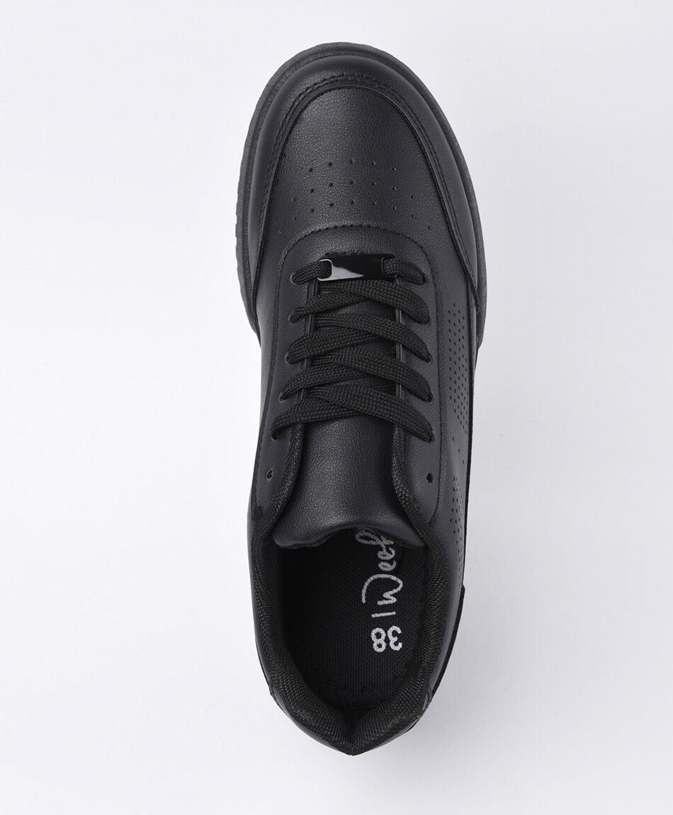 Zapatilla mujer puntos calados plataforma