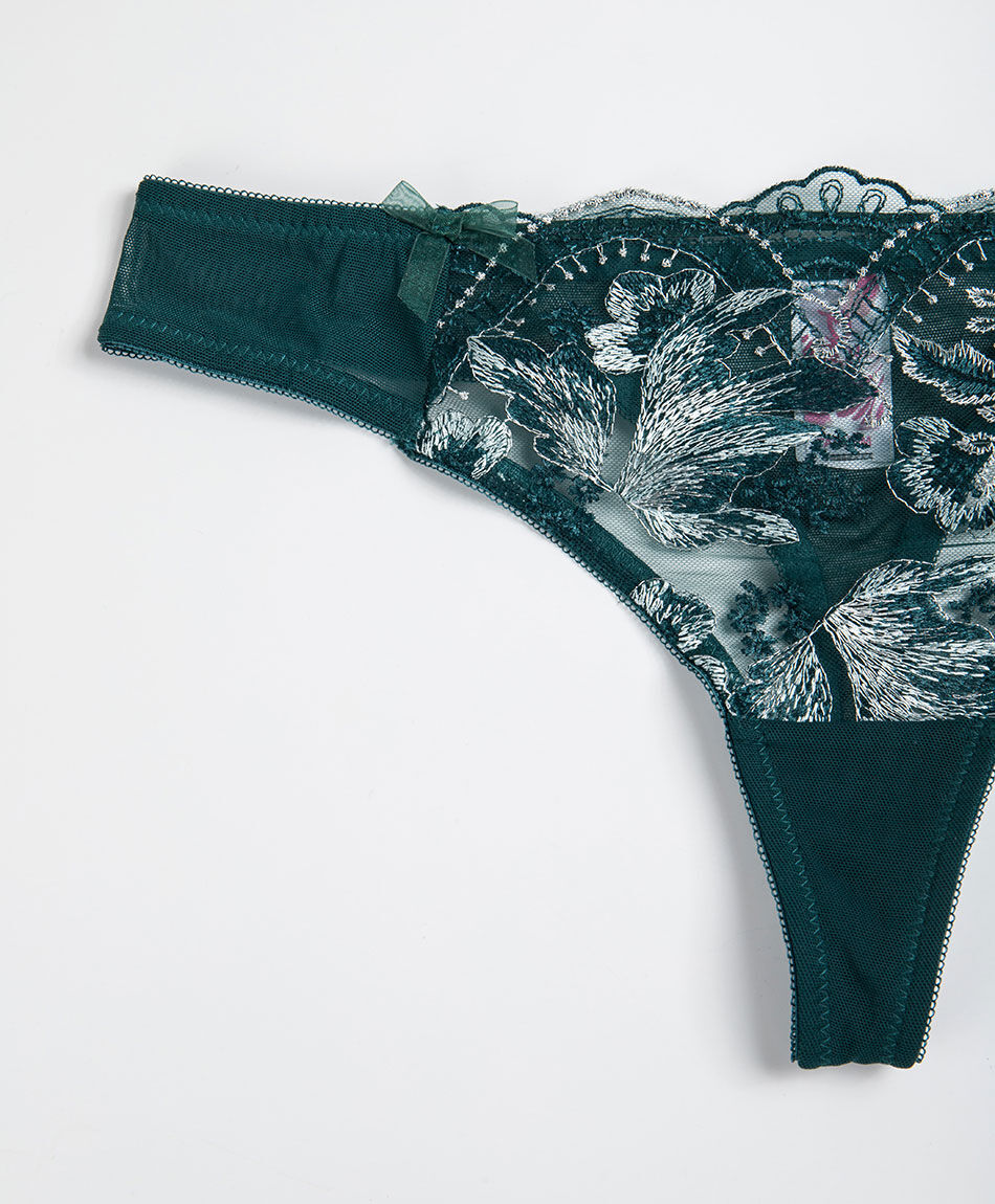 Colaless mujer big flores bordadas