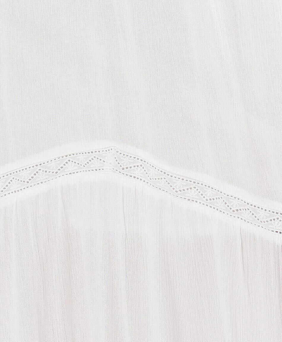 Falda mujer detalles encaje larga