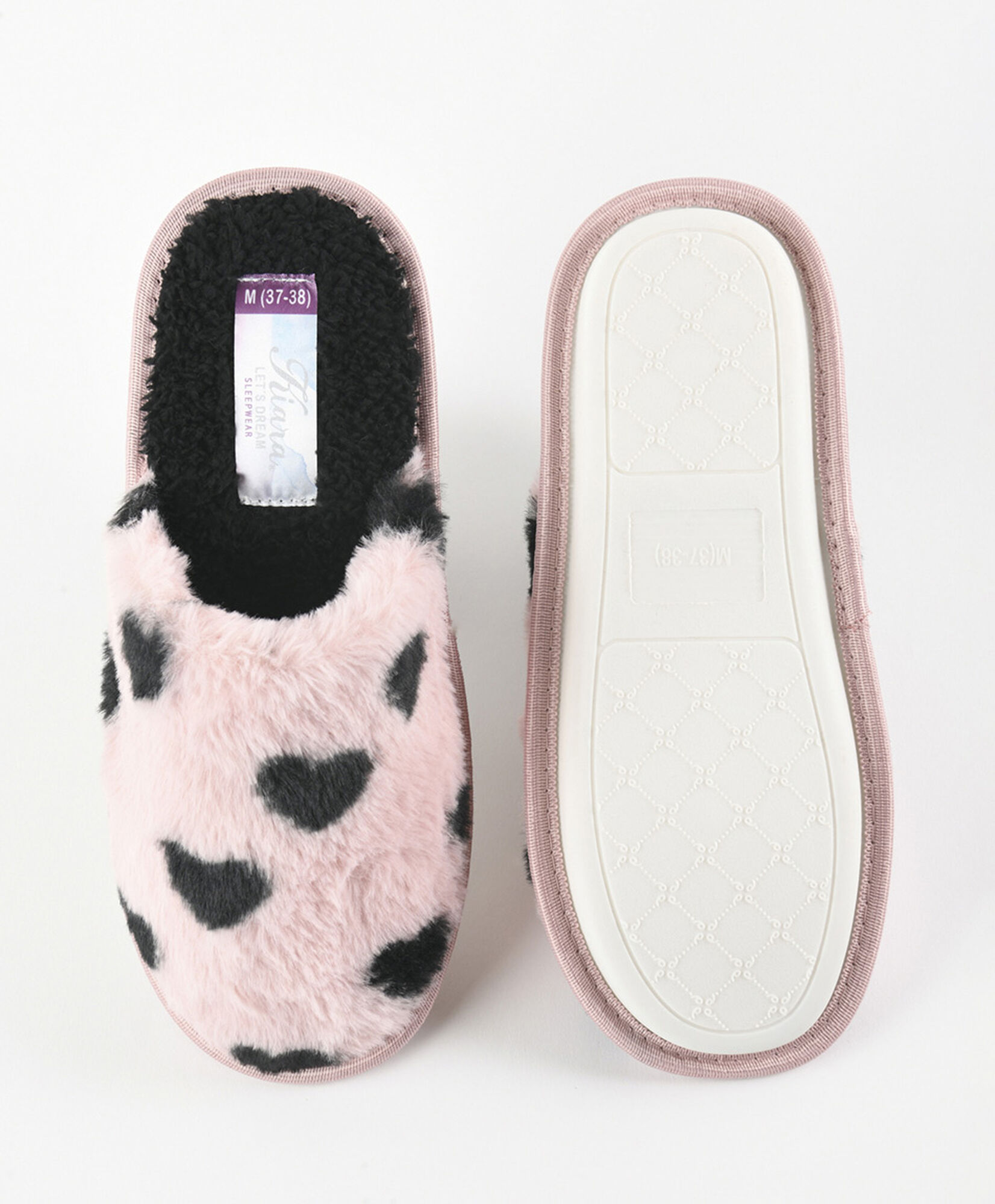 Pantufla mujer corazones pelitos Pantufla mujer corazones pelitos
