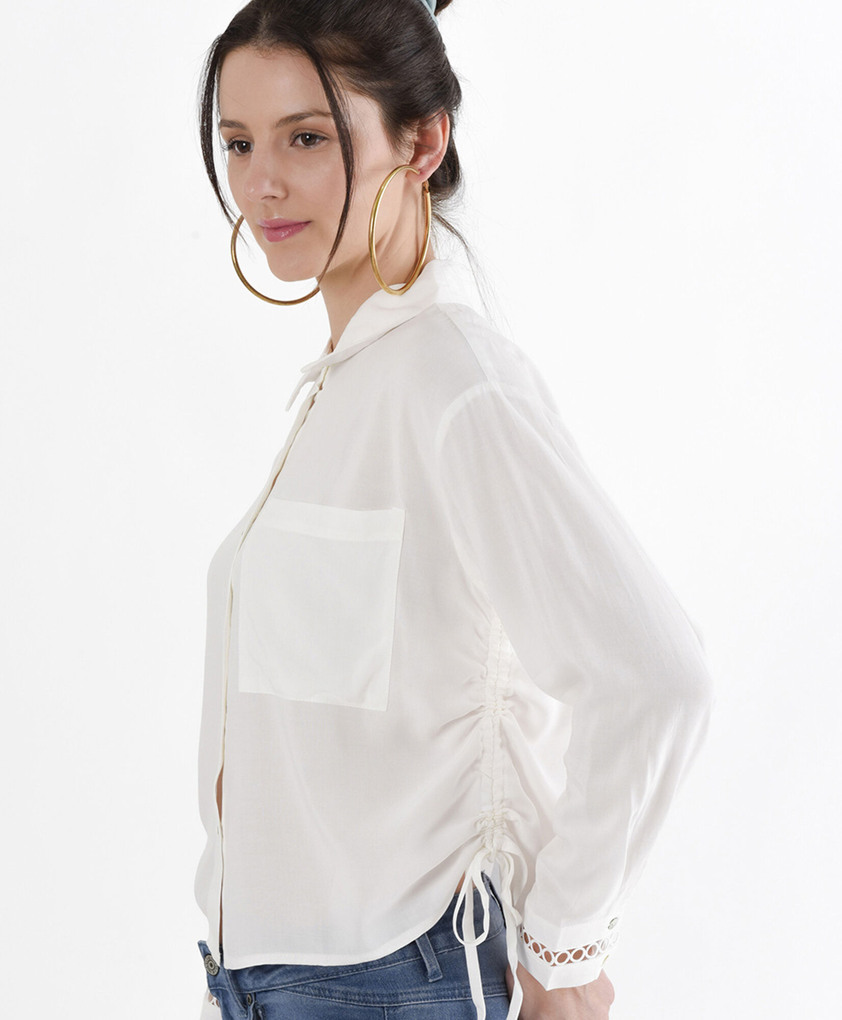 Blusa mujer lazos laterales Blusa mujer lazos laterales