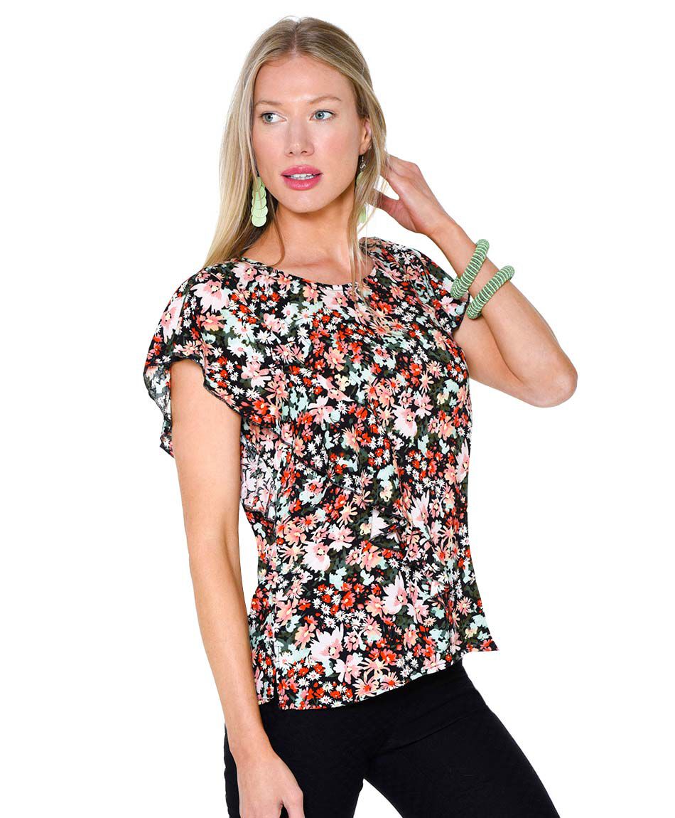 Blusa mini florcitas