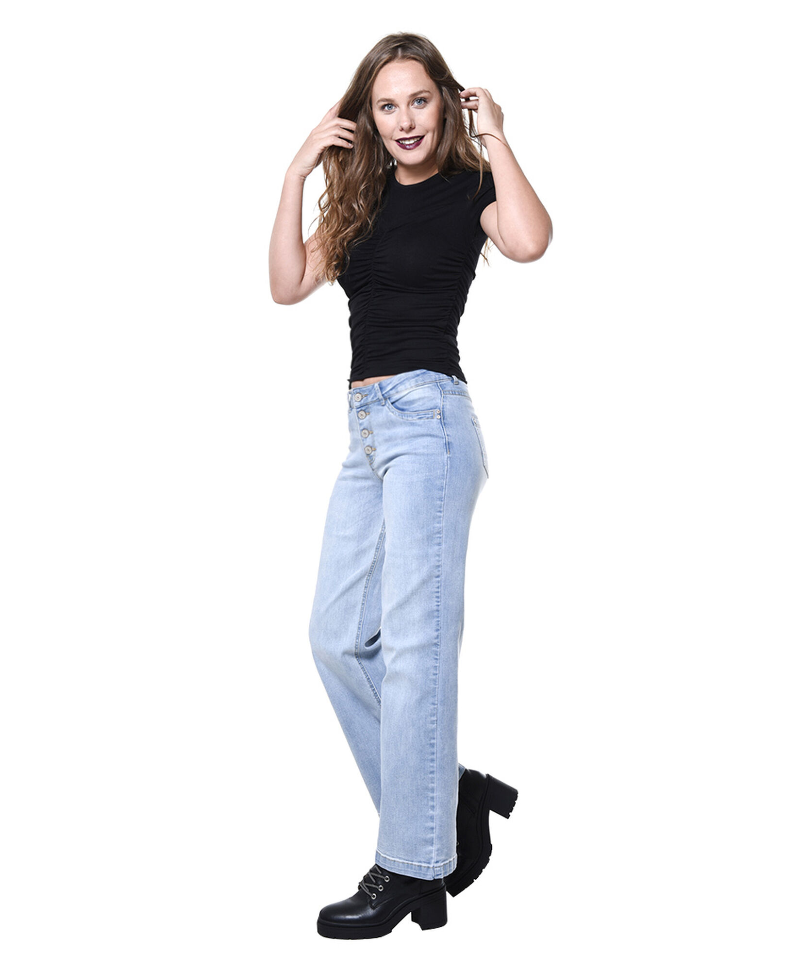 Jeans ancho botones Jeans ancho botones