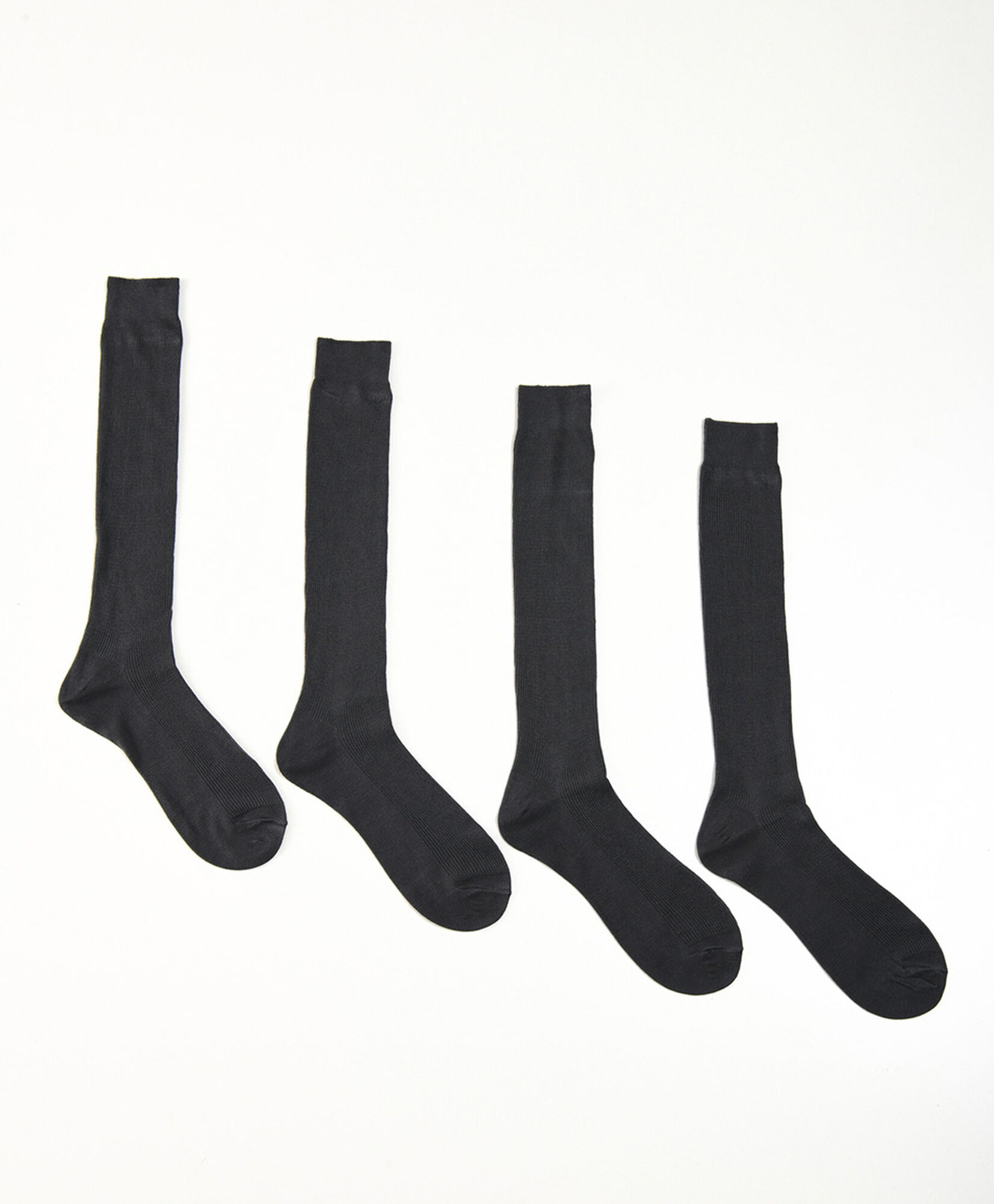 Set 2 calcetines escolares largo gris oscuro Set 2 calcetines escolares largo gris oscuro