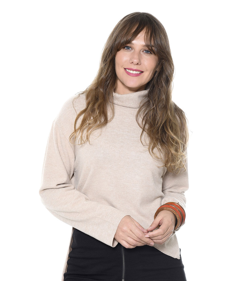Poleron irregular lanoso