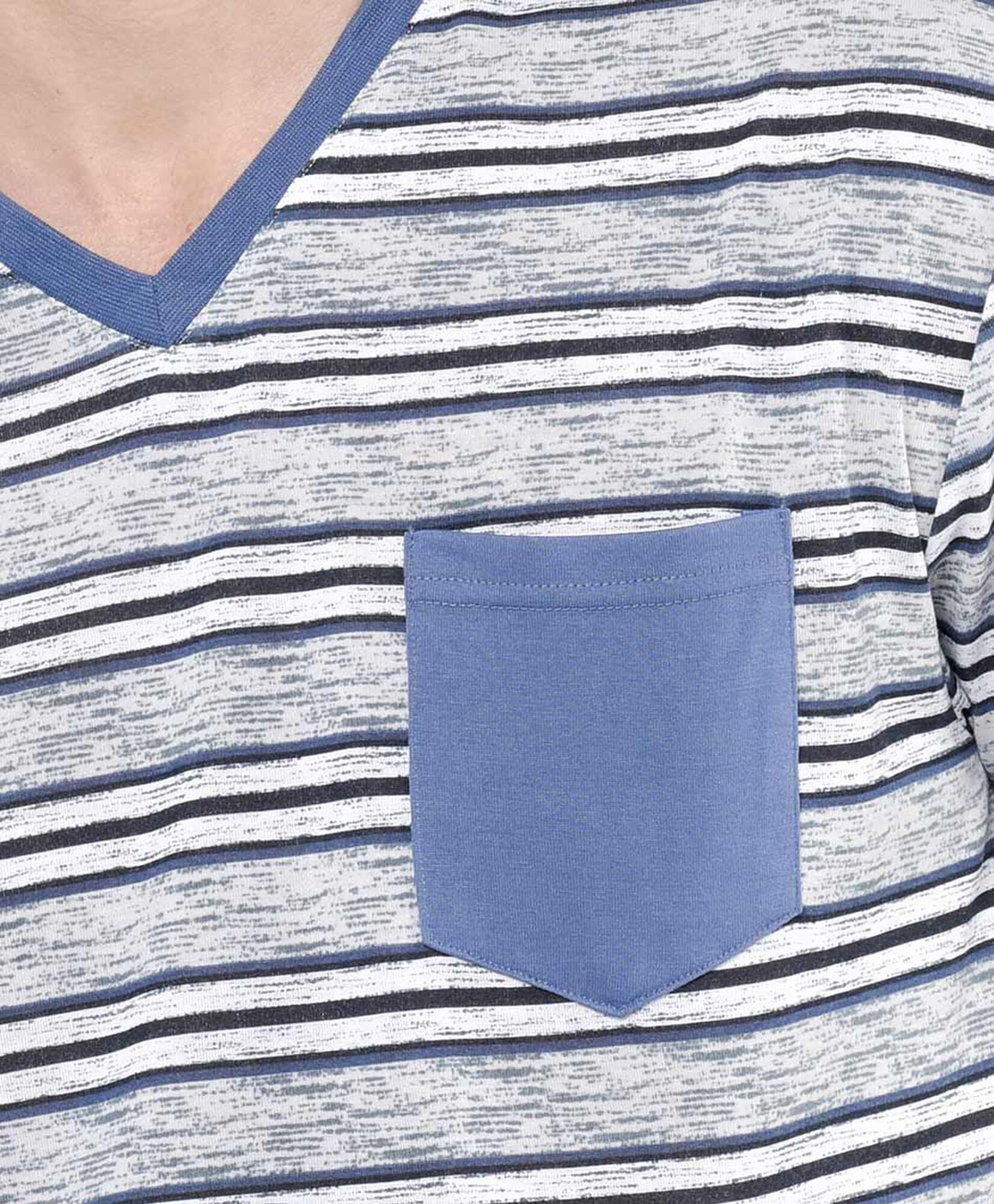 Pijama hombre bolsillo azul Pijama hombre bolsillo azul