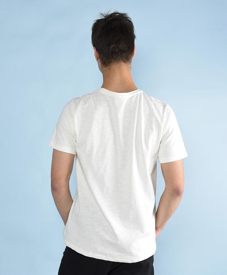 Polera manga corta cuello redondo