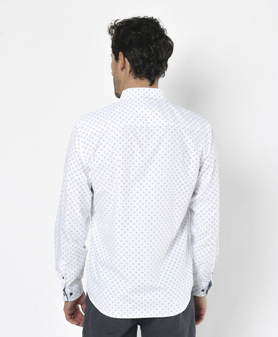 Camisa hombre mini c&iacute;rculos