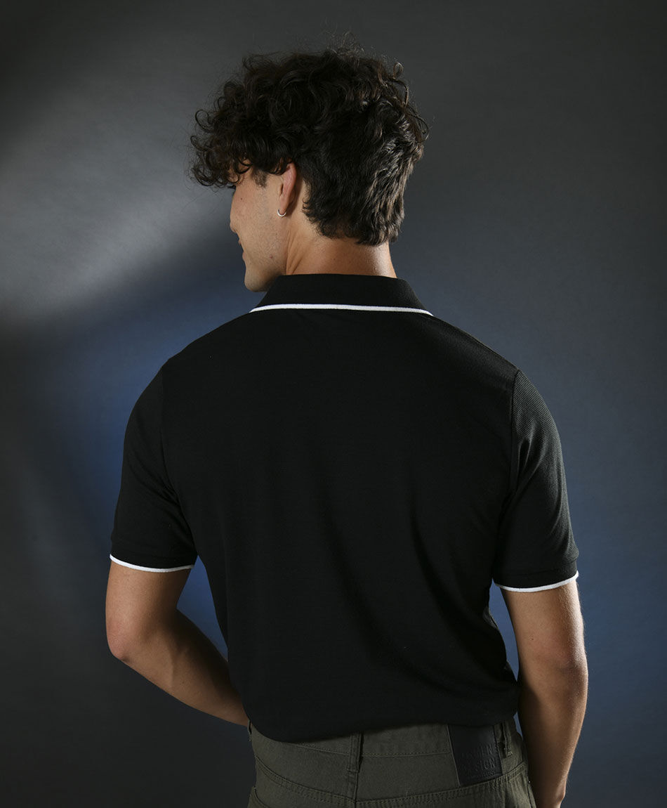Polera cuello polo