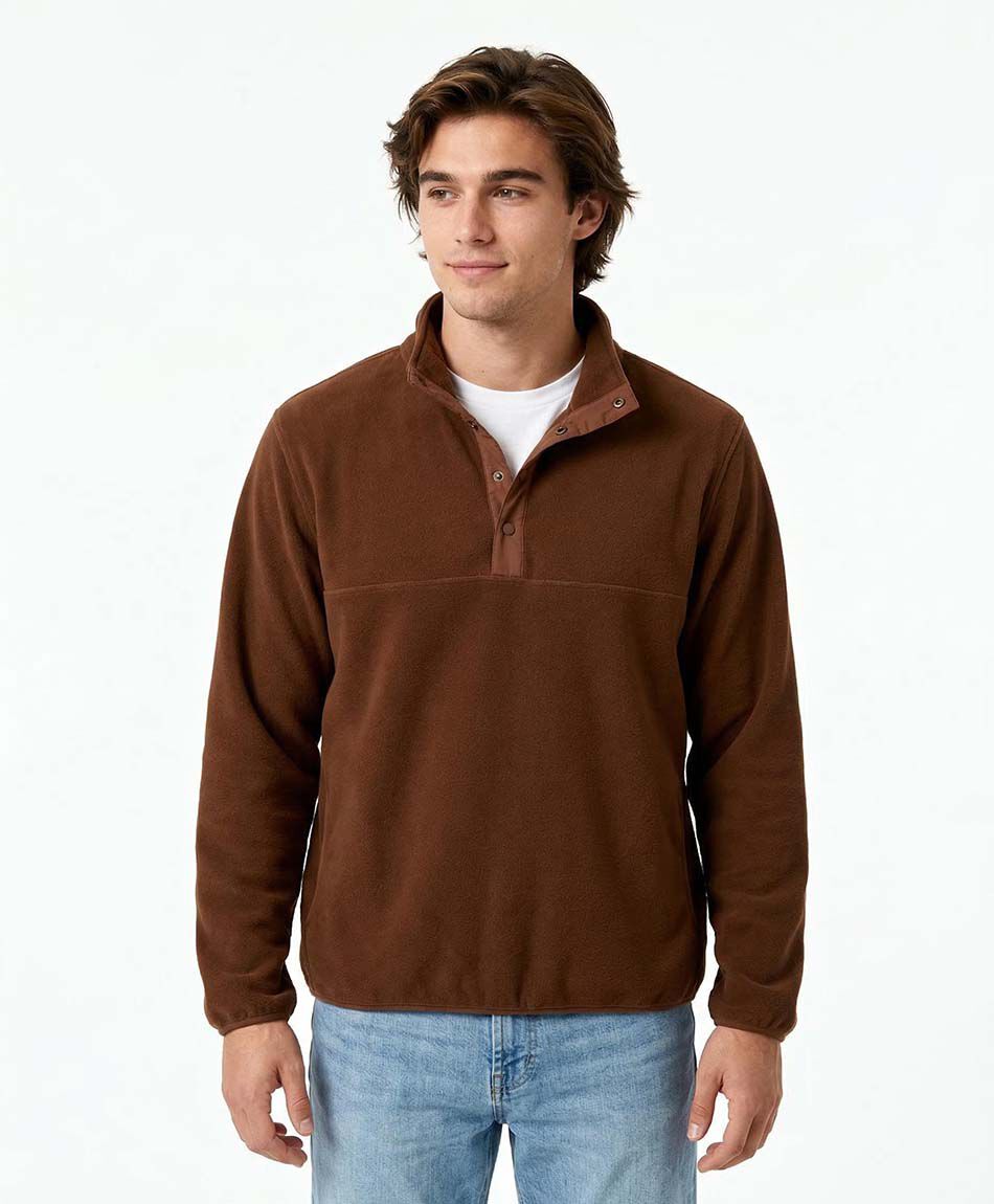 Poler&oacute;n hombre polar con botones