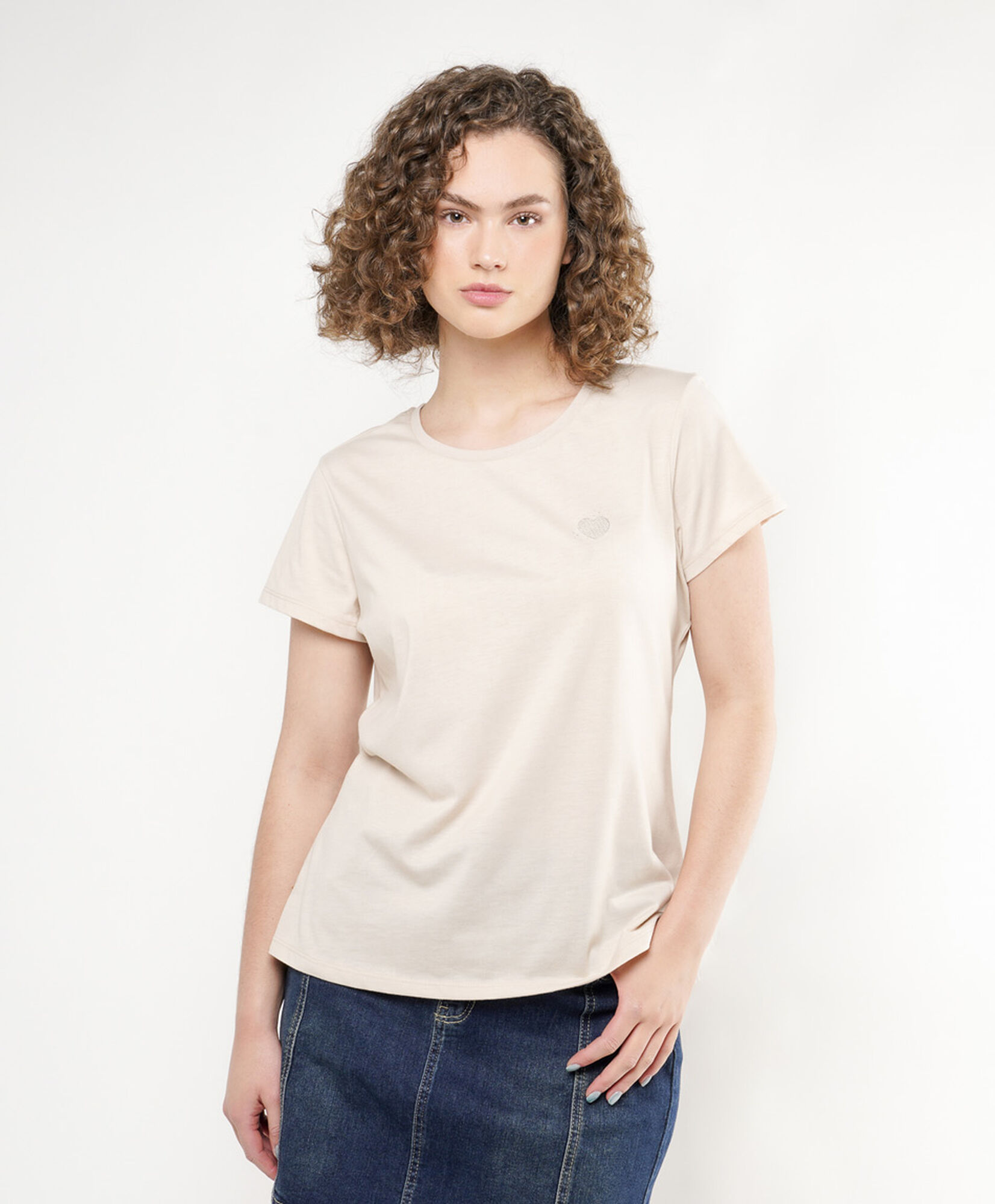 Polera mujer doble estampado Polera mujer doble estampado
