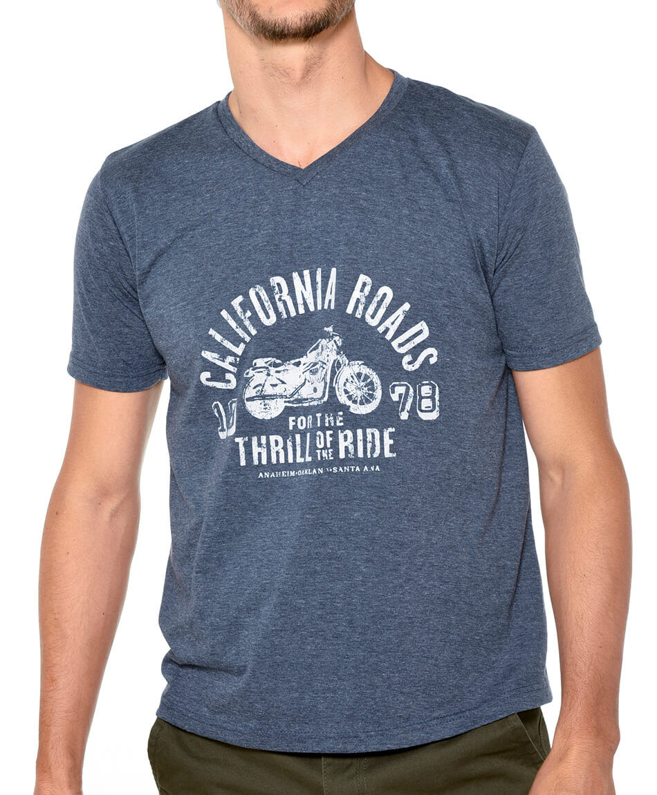 Polera manga corta estampada