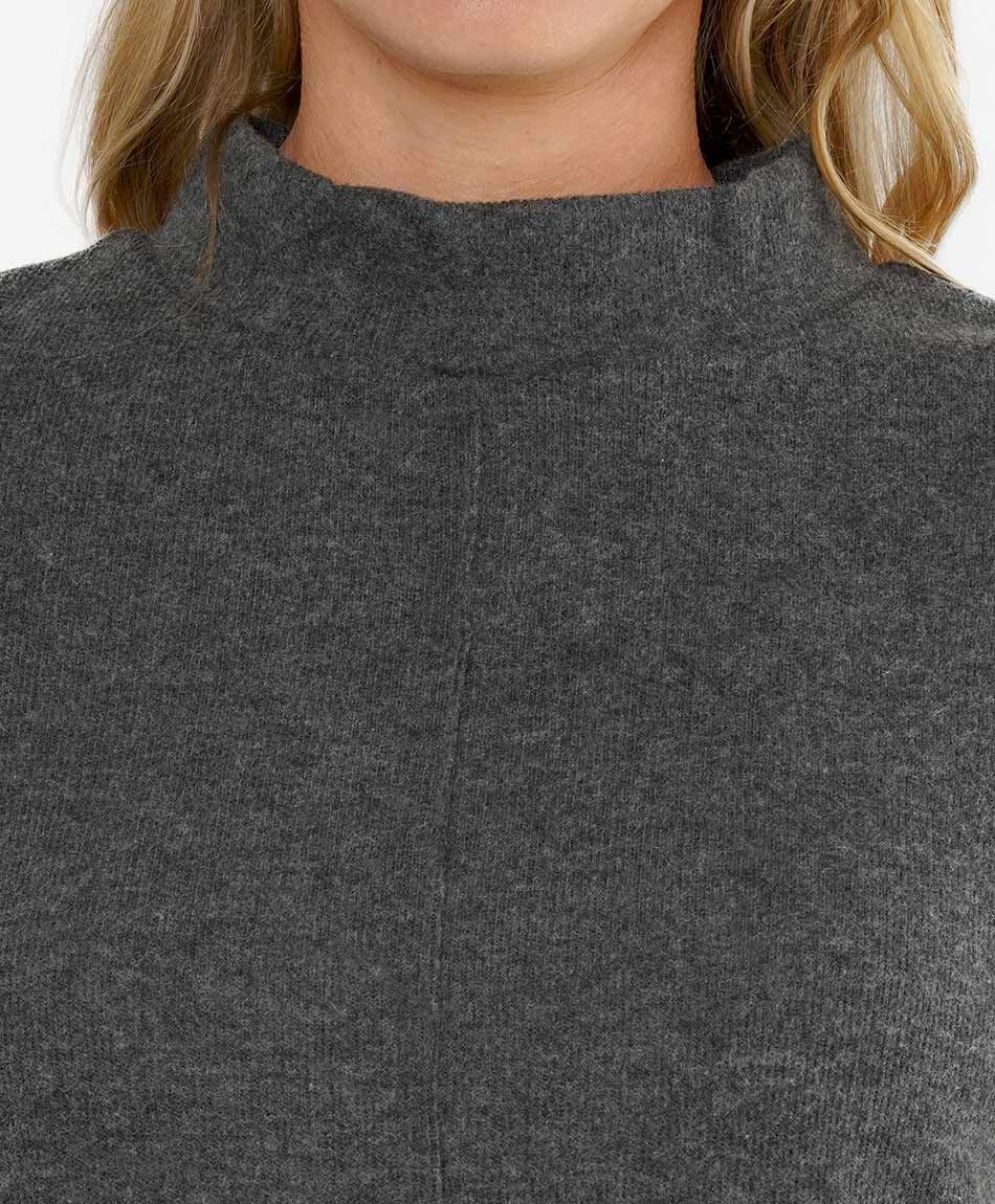 Vestido mujer lanoso medio cuello