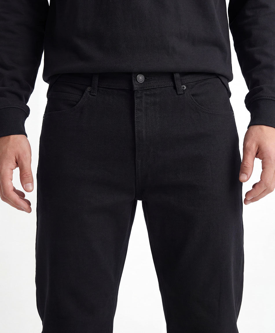 Jeans hombre straight negro