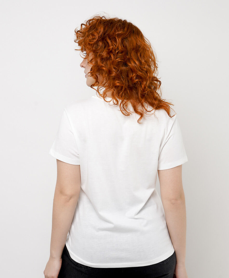 Polera mujer bordado calado