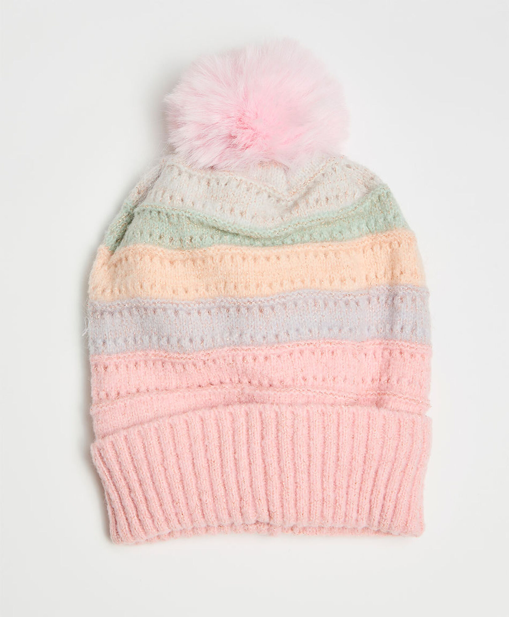 Gorro niña líneas colores Gorro niña líneas colores