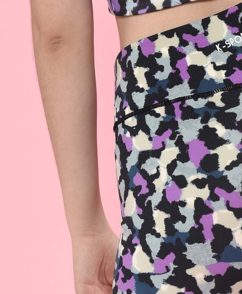 Calza mujer animal print tiro alto