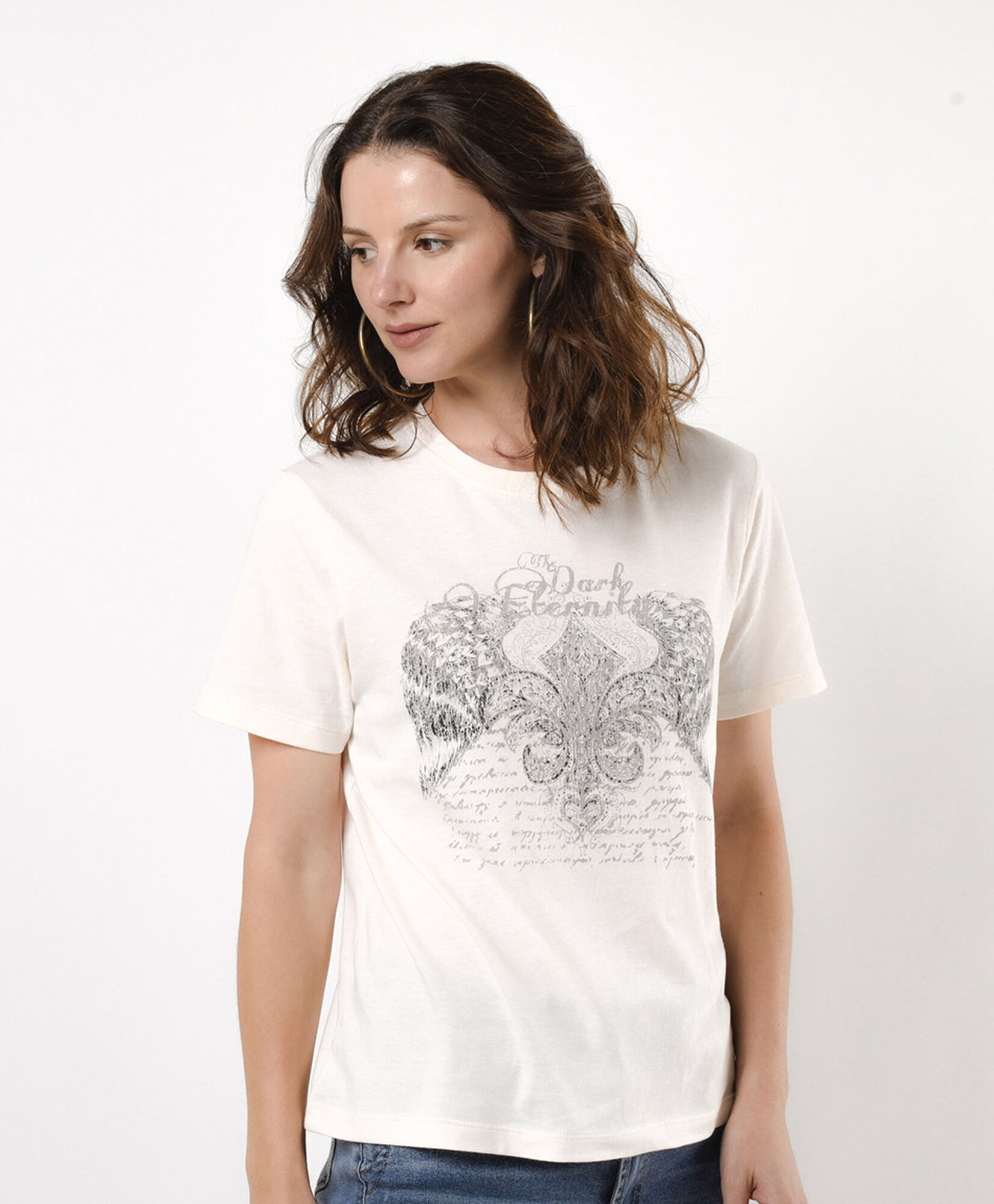 Polera mujer estampado frontal Polera mujer estampado frontal