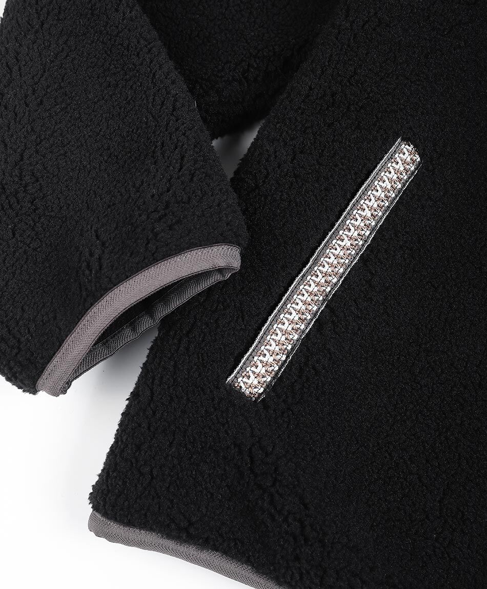 Chaqueta hombre polar sherpa black