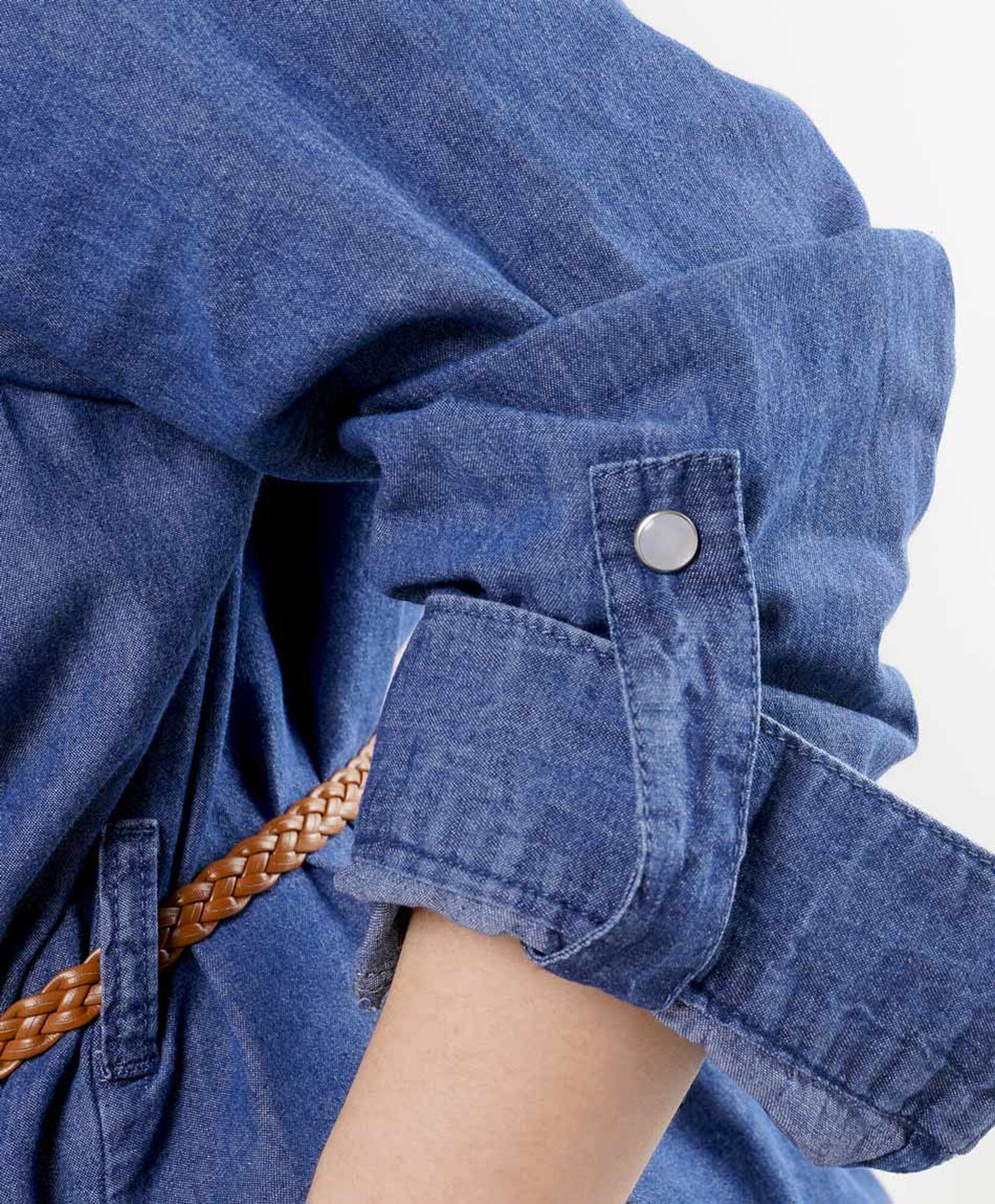 Vestido mujer denim cinturón Vestido mujer denim cinturón