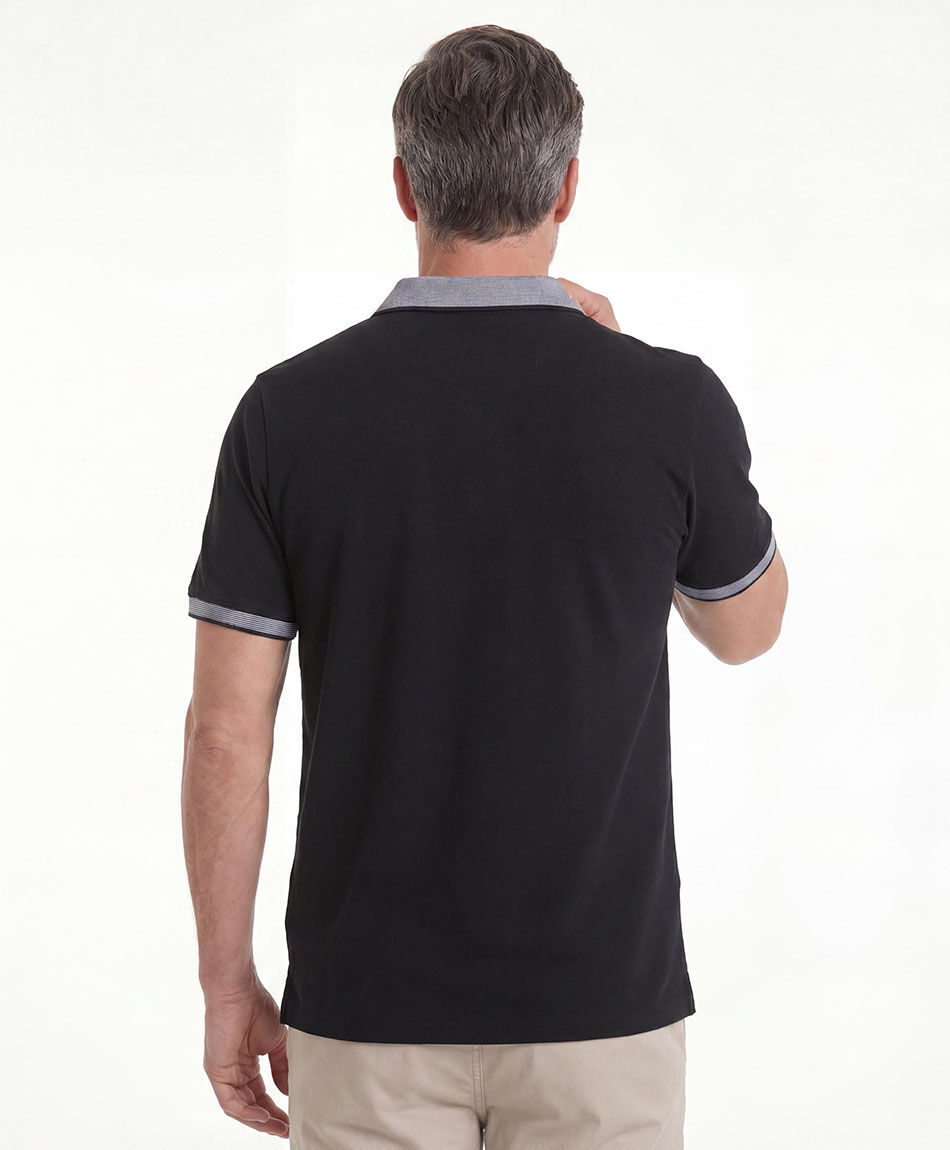 Polera hombre polo bicolor