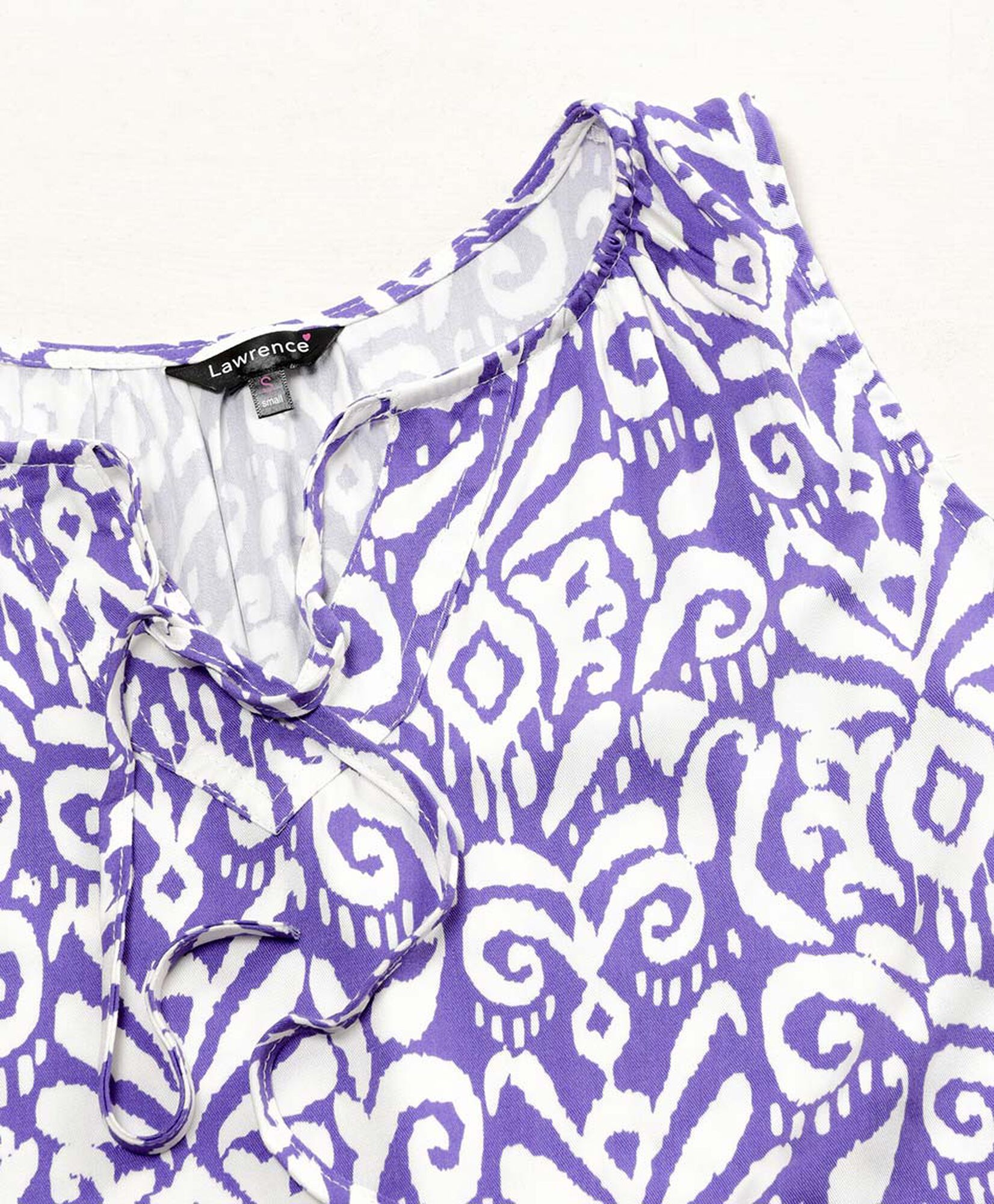 Blusa mujer estampada lazo frontal Blusa mujer estampada lazo frontal