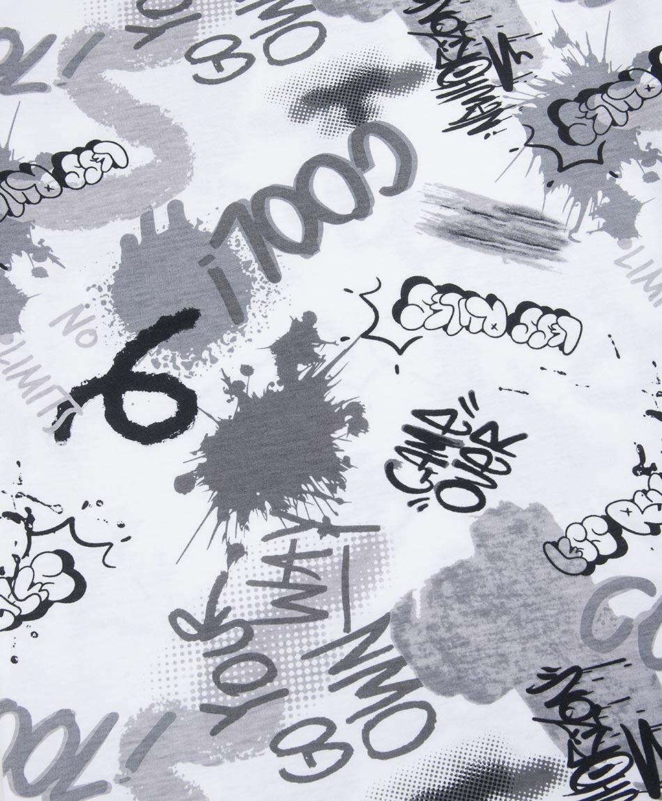 Polera ni&ntilde;o graffitis