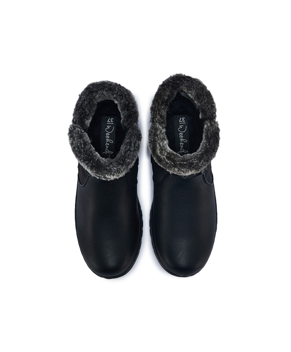 Bot&iacute;n mujer warm burdeo