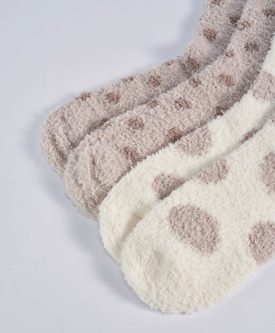 Pack 2 calcetines mujer lunares