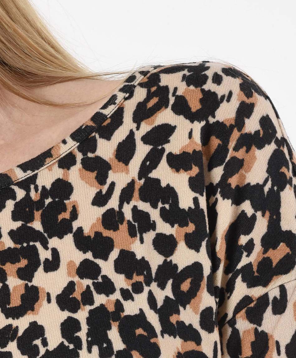 Polera mujer animal print