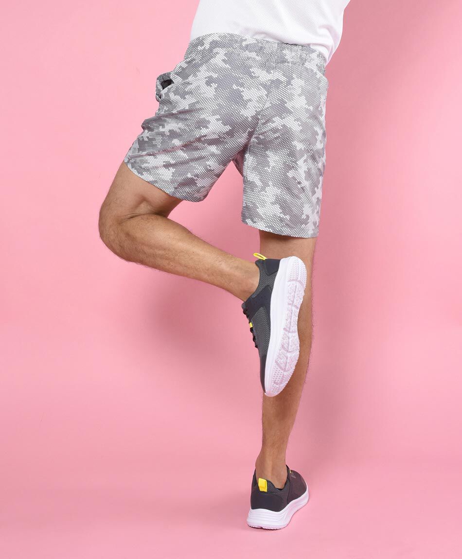 Short estampado panal malla