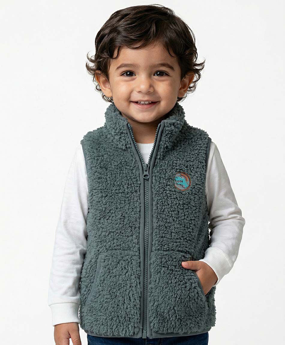 Poler&oacute;n beb&eacute; vest chiporro verde